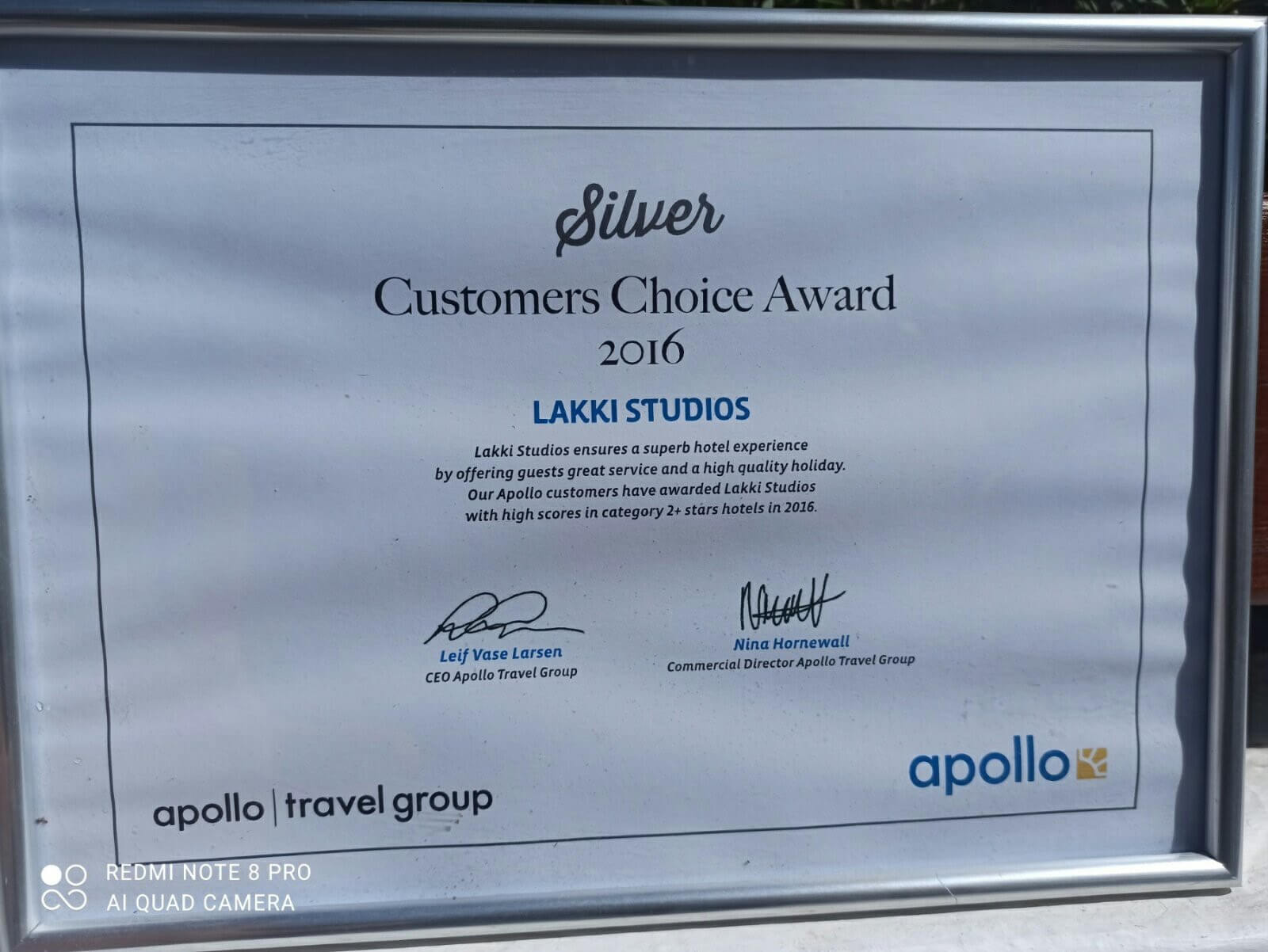 Gold customer choice award