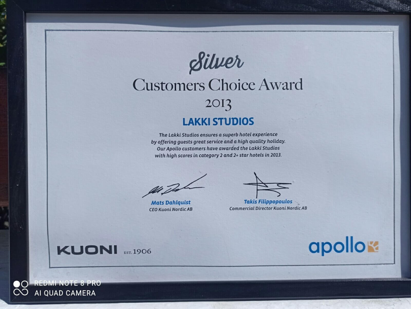 Customer choice award