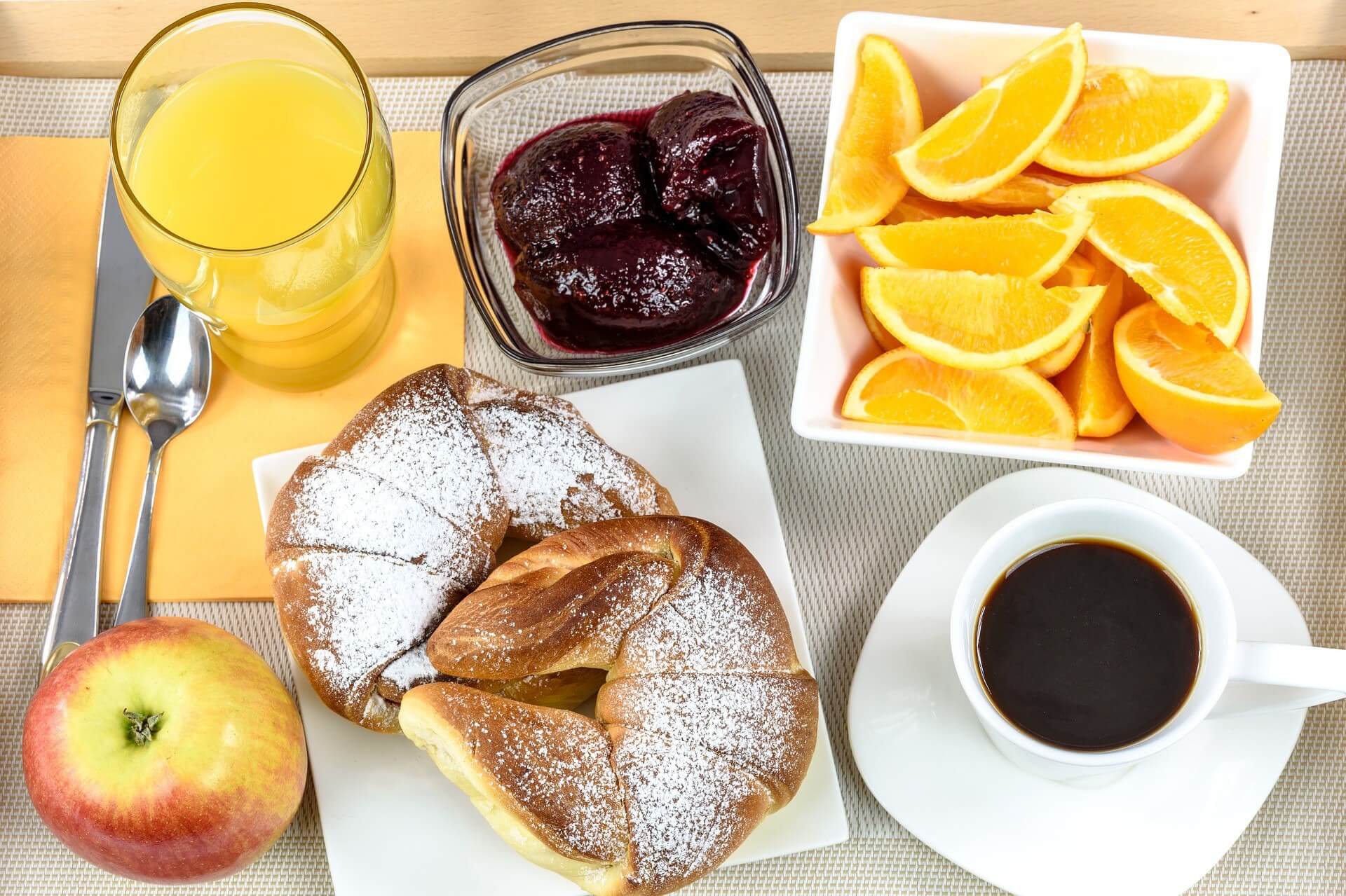 Greek breakfast spread