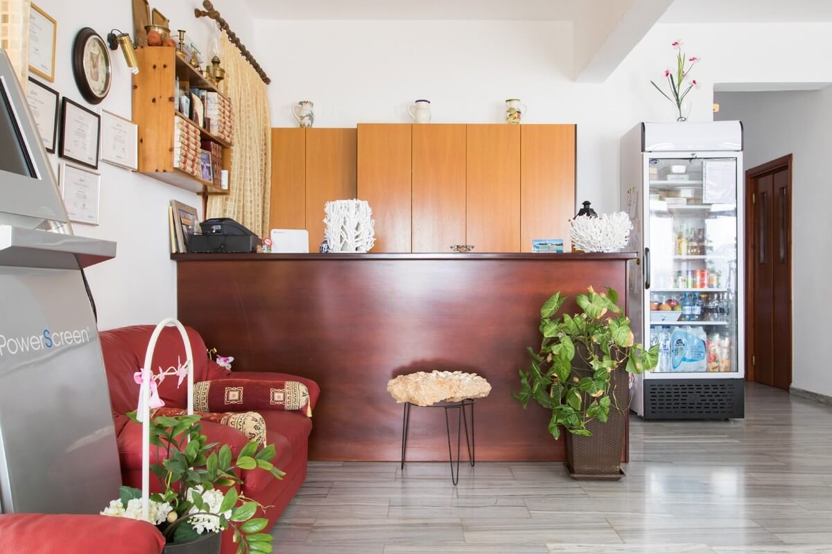 Hotel reception desk